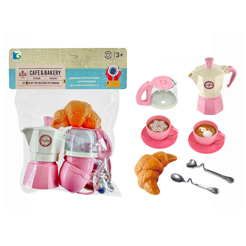 Kids Outdoor House With Kitchen - 11PCS Pretend Play Simulation Coffee Set