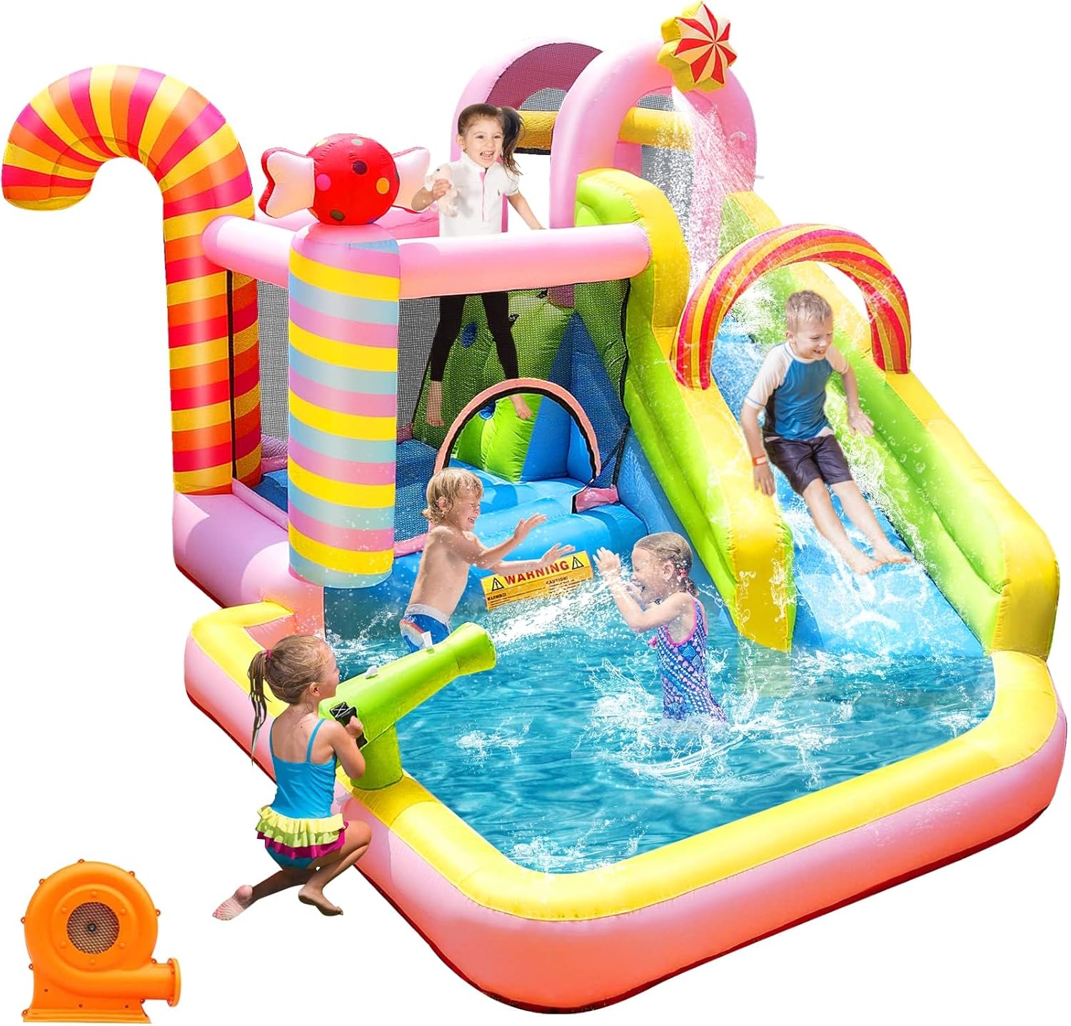 Kids Outdoor Water Slide - Kids Inflatable Water Slide Bounce House,