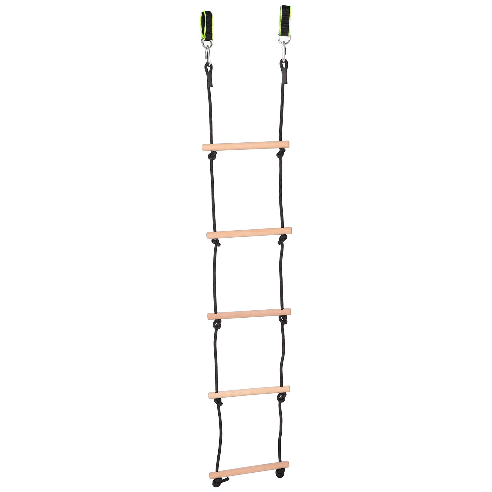 Kids Outdoor Wooden Climbing Frame - 1Set Wooden Rope Ladder for Children