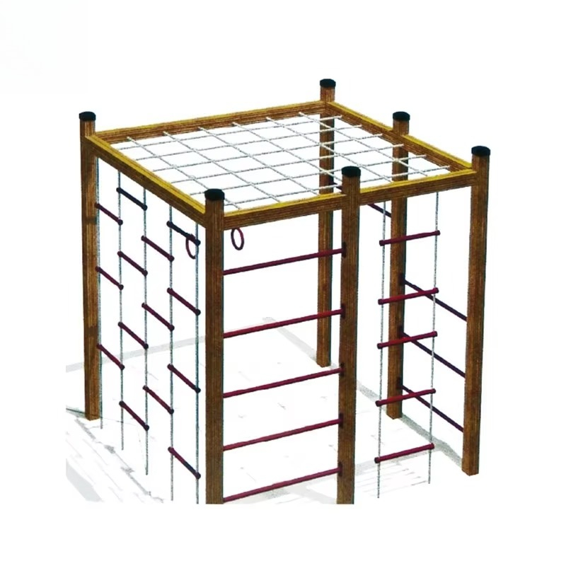 Kids Outdoor Wooden Climbing Frame - Wooden Climbing Frame, Indoor Outdoor Playground