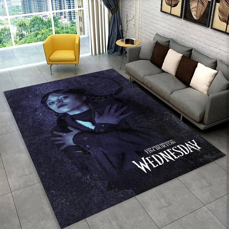 Kids Outdoor Flooring - Classic W-Wednesday TV Non-Slip Area Rug