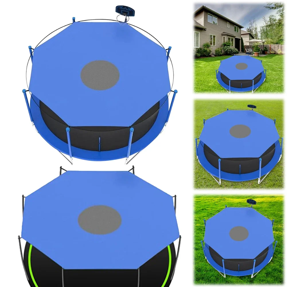 Kids Outdoor Play Area - 6/8/10ft Trampoline Cover Anti-UV Waterproof Trampoline
