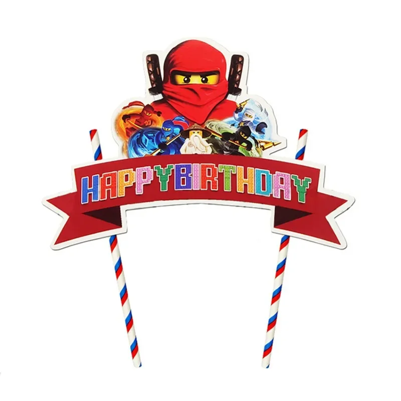 Kids Outdoor Merry Go Round - Ninja DIY Happy Birthday Cake Topper