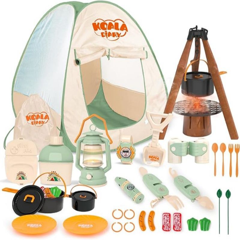 Kids Outdoor Play Tent - Kids Camping Set Toddler Toys for