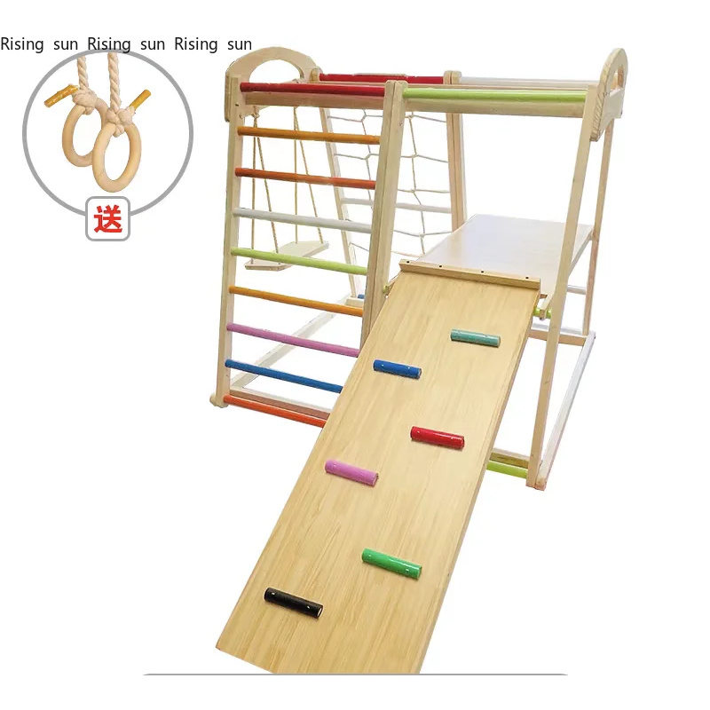 Kids Outdoor Wooden Climbing Frame - Wooden Climbing Frame Indoor Playground Indoors