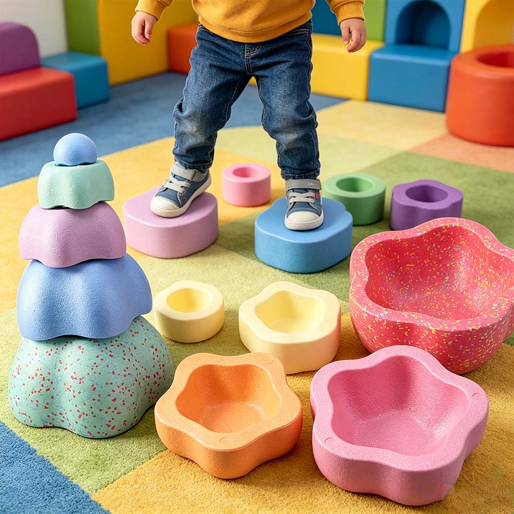 Stepping Stone Foam - River Stones Steeping Stone Balance Game
