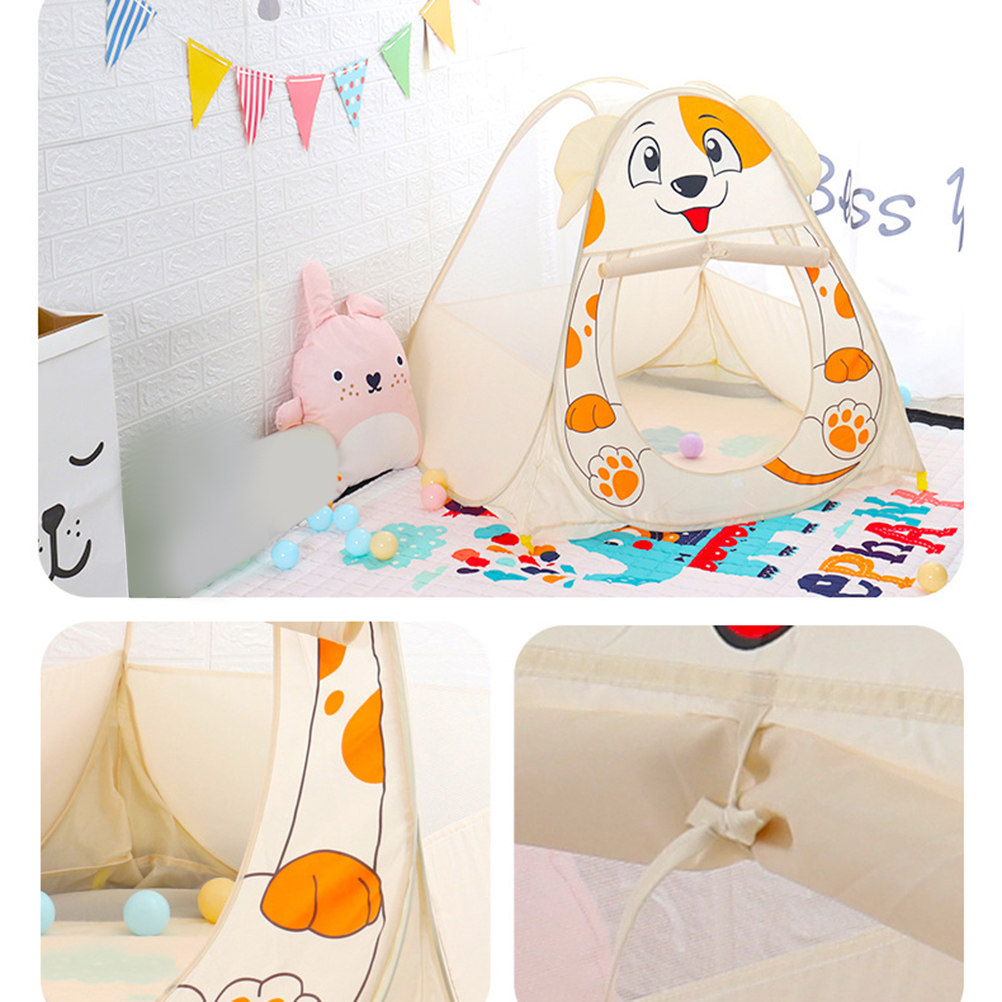 Kids Outdoor Play Tent - Children Play Tent Dog Shape Foldable