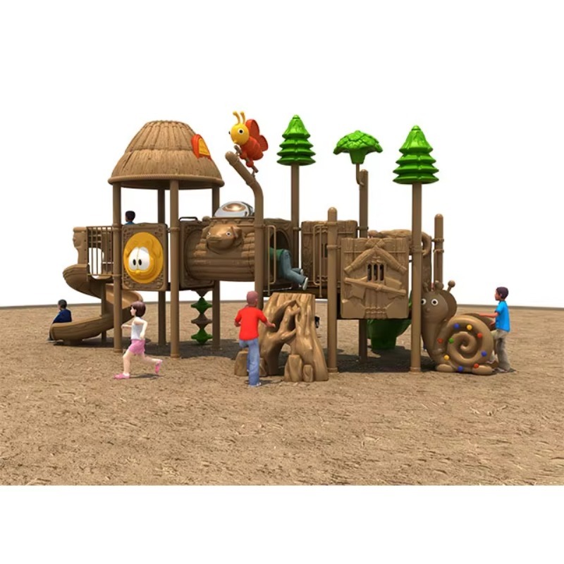 Kids Outdoor Slide - Playground Outdoor Kids Slide With Swings