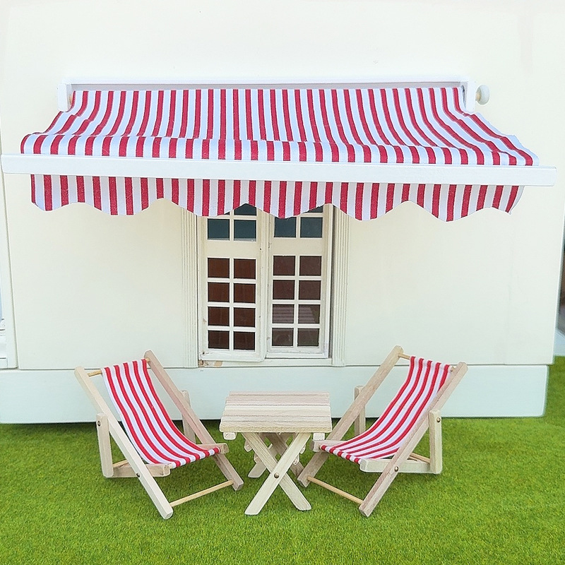 Play Kids Outdoor - 1/12 Dollhouse Simulation Awning Model Dollhouse