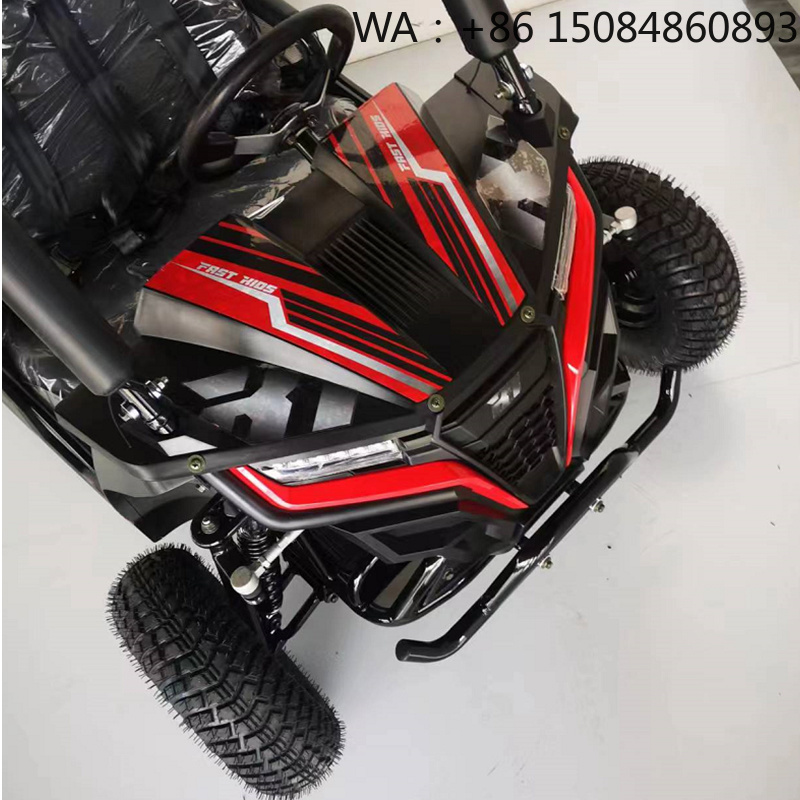 Kids Outdoor Car - Removable Cushion Kids Racing Kart Car,
