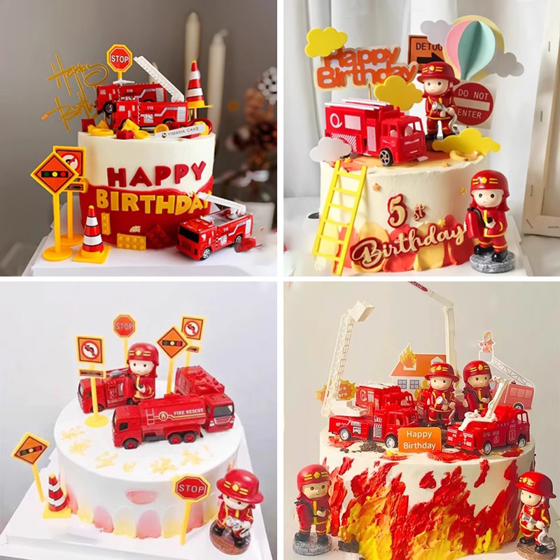 Fire Truck Birthday Theme Cake - Kids Outdoor Merry Go Round recension och pris