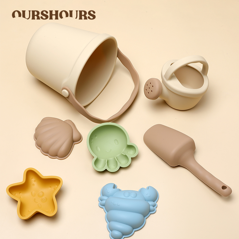 7Pcs Kids Silicone Beach Toys  - Kids Outdoor Storage recension och pris