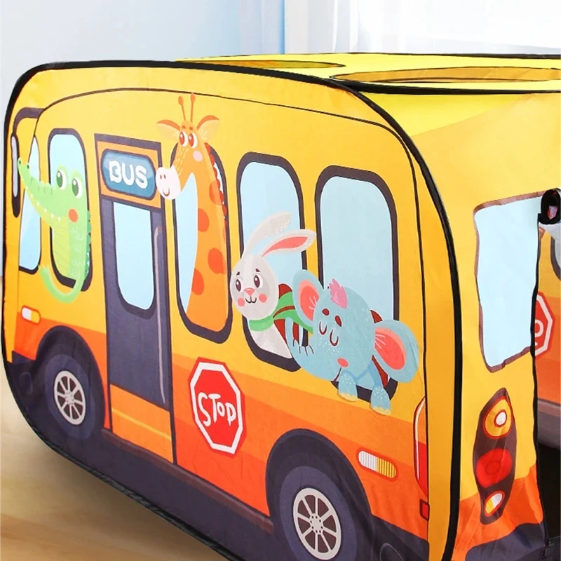Cartoon Animals Bus Themed Gam - Kids Outdoor Play Tent recension och pris