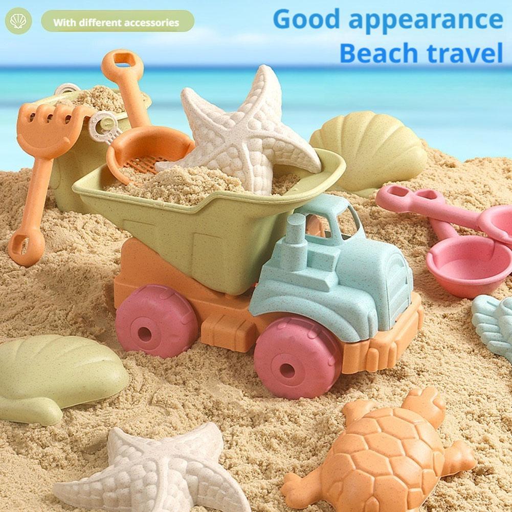 7Pcs Beach Sand Toys Set for C - Kids Outdoor Storage recension och pris