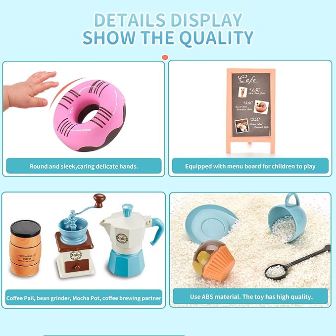 Pretend Play Simulation Coffee - Kids Outdoor House With Kitchen recension och pris