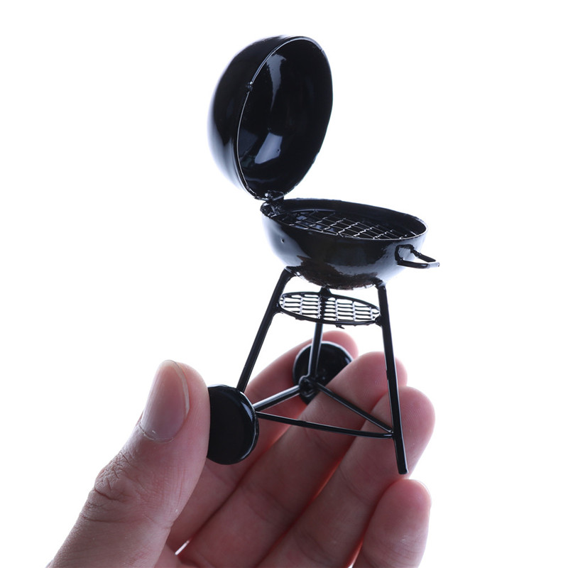1:12 Dollhouse Miniature Black - Kids Outdoor House With Kitchen recension och pris