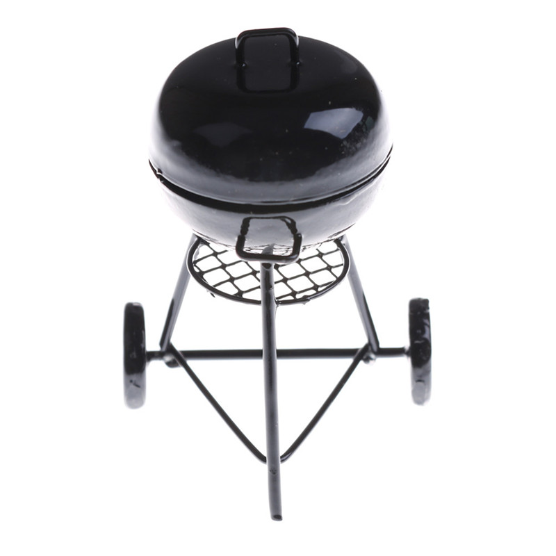 1:12 Dollhouse Miniature Black - Kids Outdoor House With Kitchen recension och pris