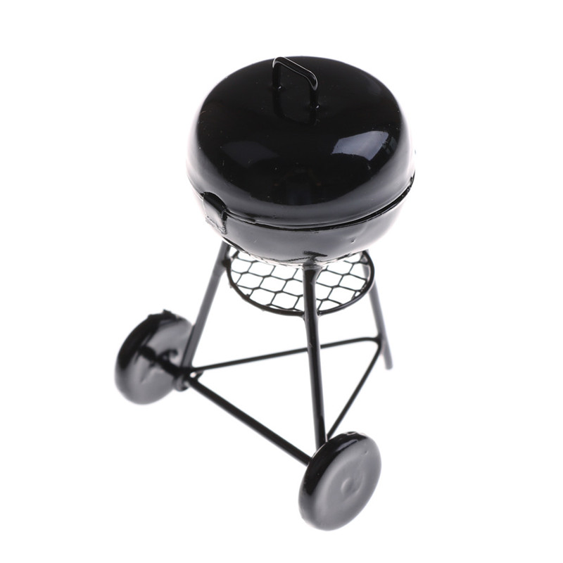 1:12 Dollhouse Miniature Black - Kids Outdoor House With Kitchen recension och pris