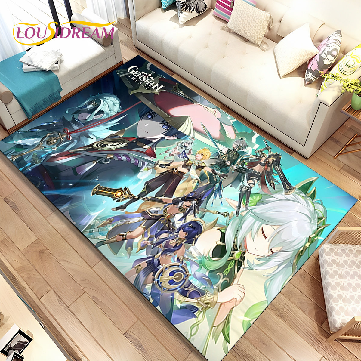 Genshin Impact Cartoon Game Ar - Kids Outdoor Flooring recension och pris