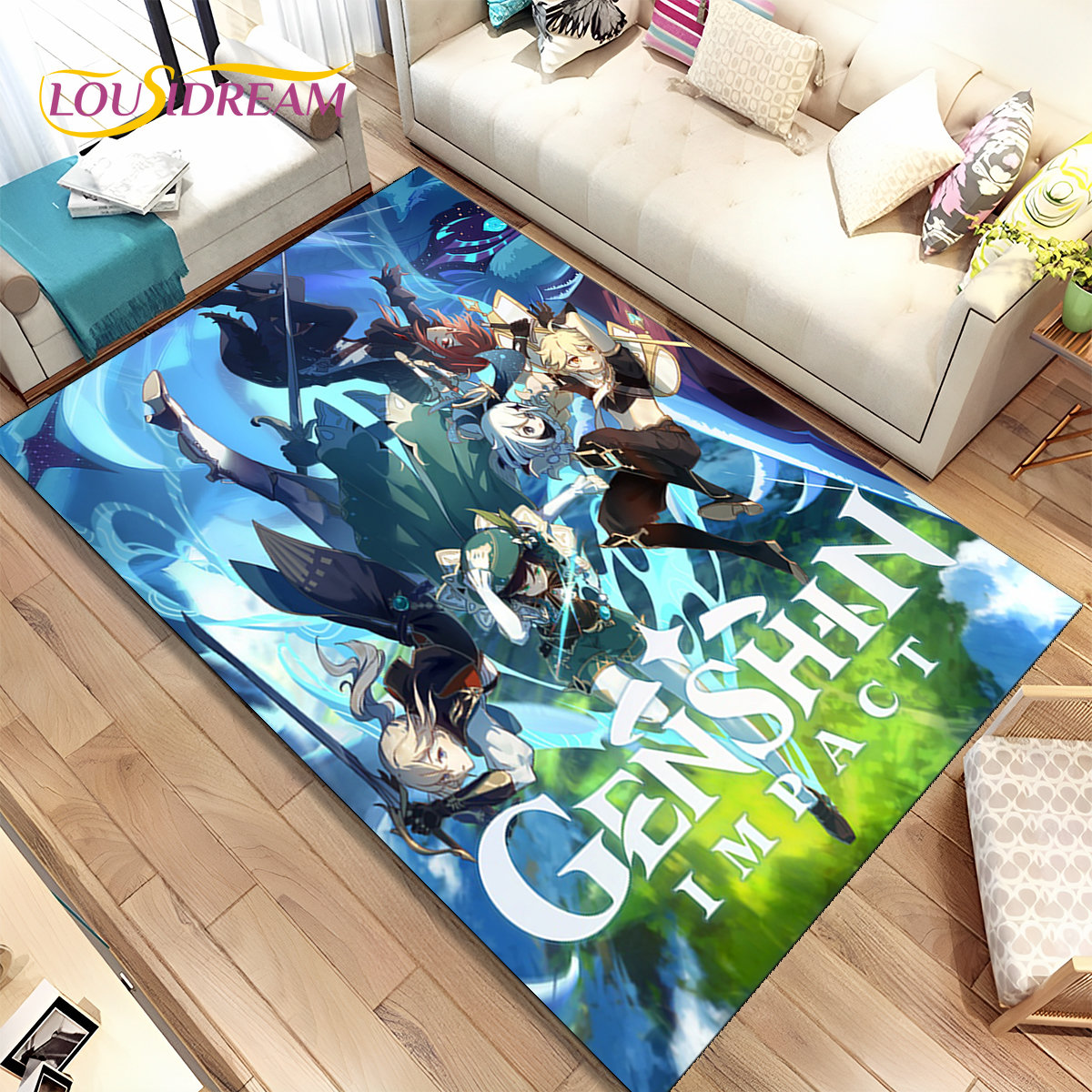 Genshin Impact Cartoon Game Ar - Kids Outdoor Flooring recension och pris