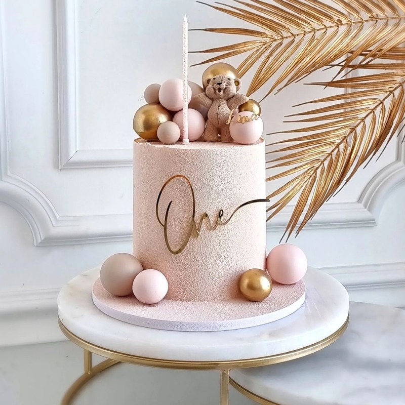 Acrylic Gold Letter One Cake T - Kids Outdoor Merry Go Round recension och pris