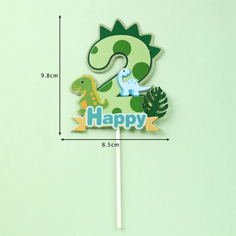 Dinosaur Palm Leaves Cake Topp - Kids Outdoor Merry Go Round recension och pris