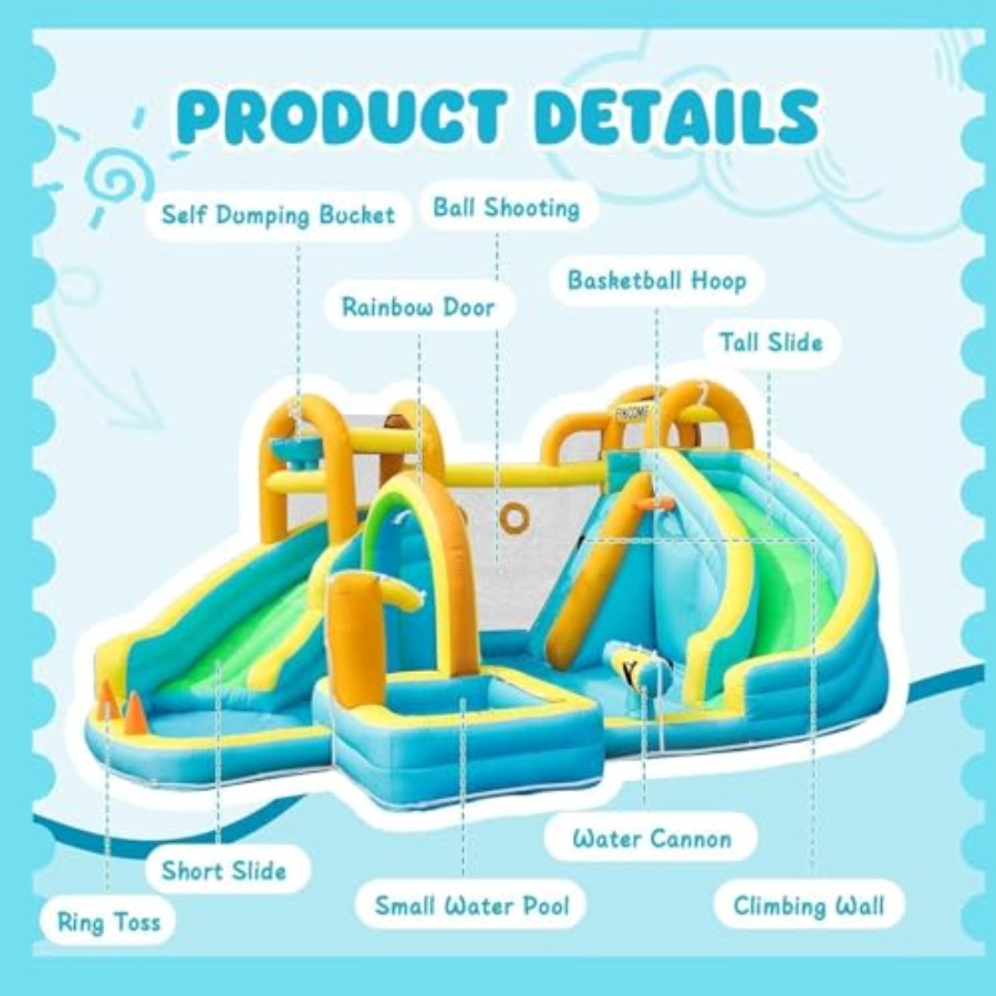Backyard outdoor inflatable wa - Kids Outdoor Slide recension och pris