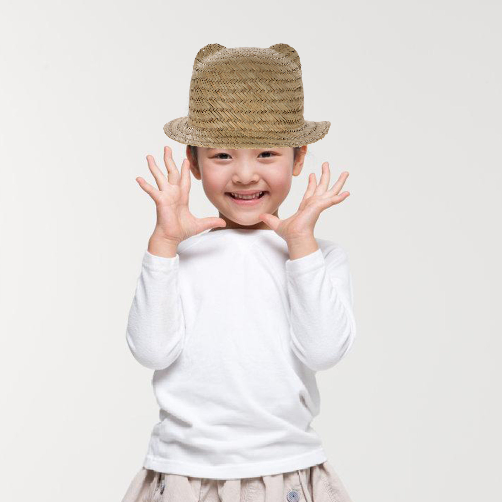 Kids Straw Sun Hat Wide Brim W - Play Kids Outdoor recension och pris