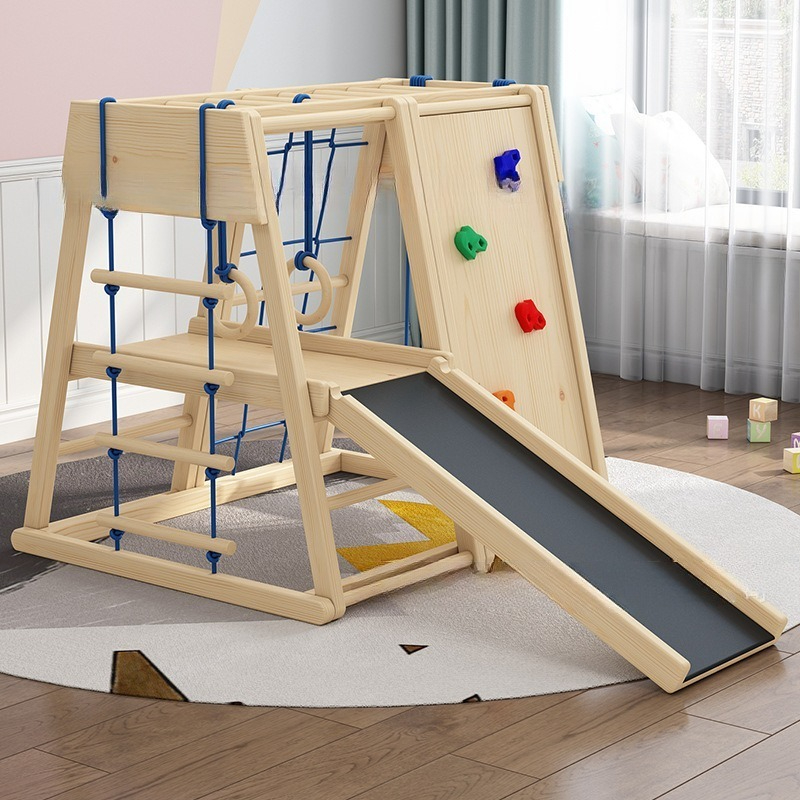 Wooden Climbing Frame with Sli - Kids Outdoor Wooden Climbing Frame recension och pris