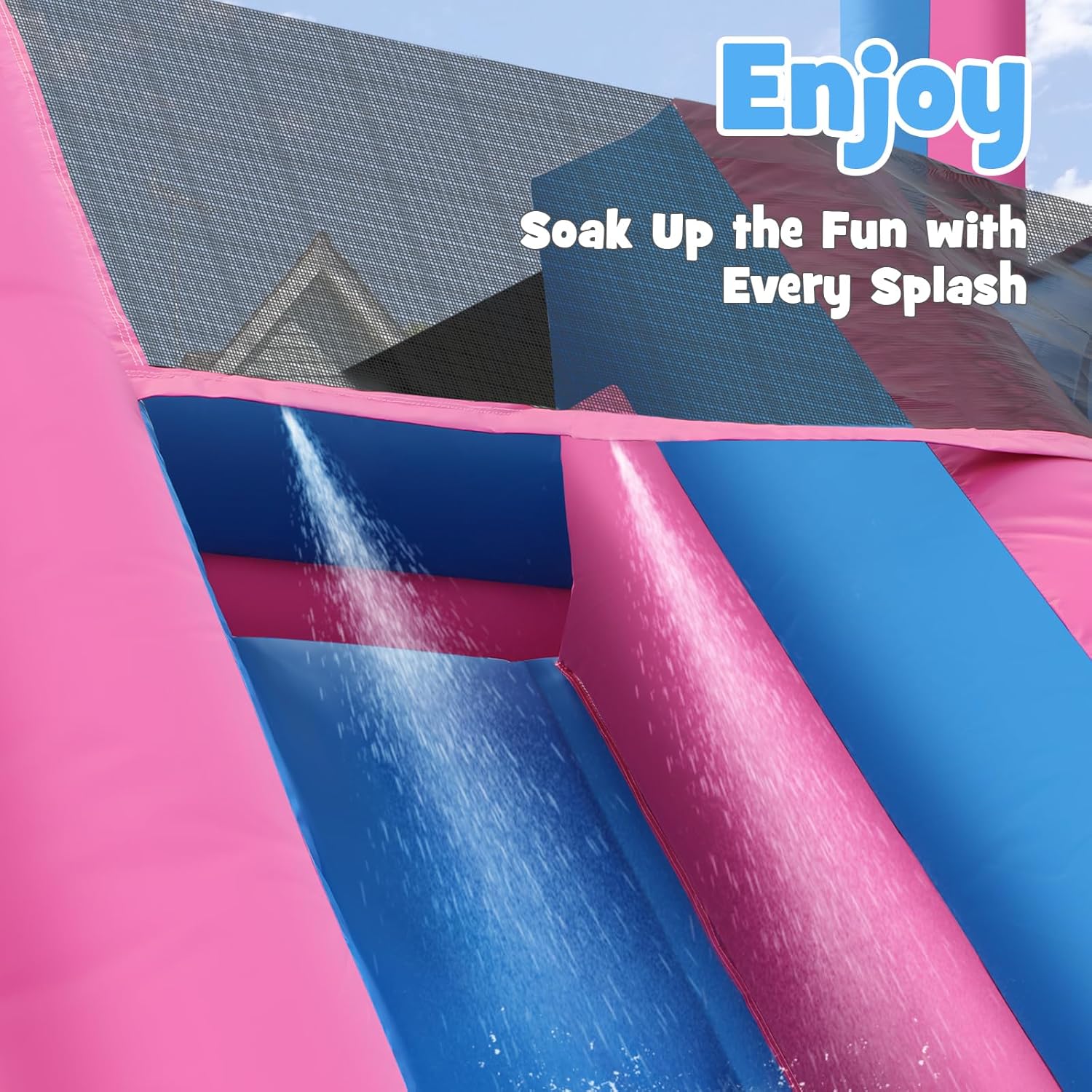 26.2 FT Heavy Duty Inflatable  - Kids Outdoor Water Slide recension och pris