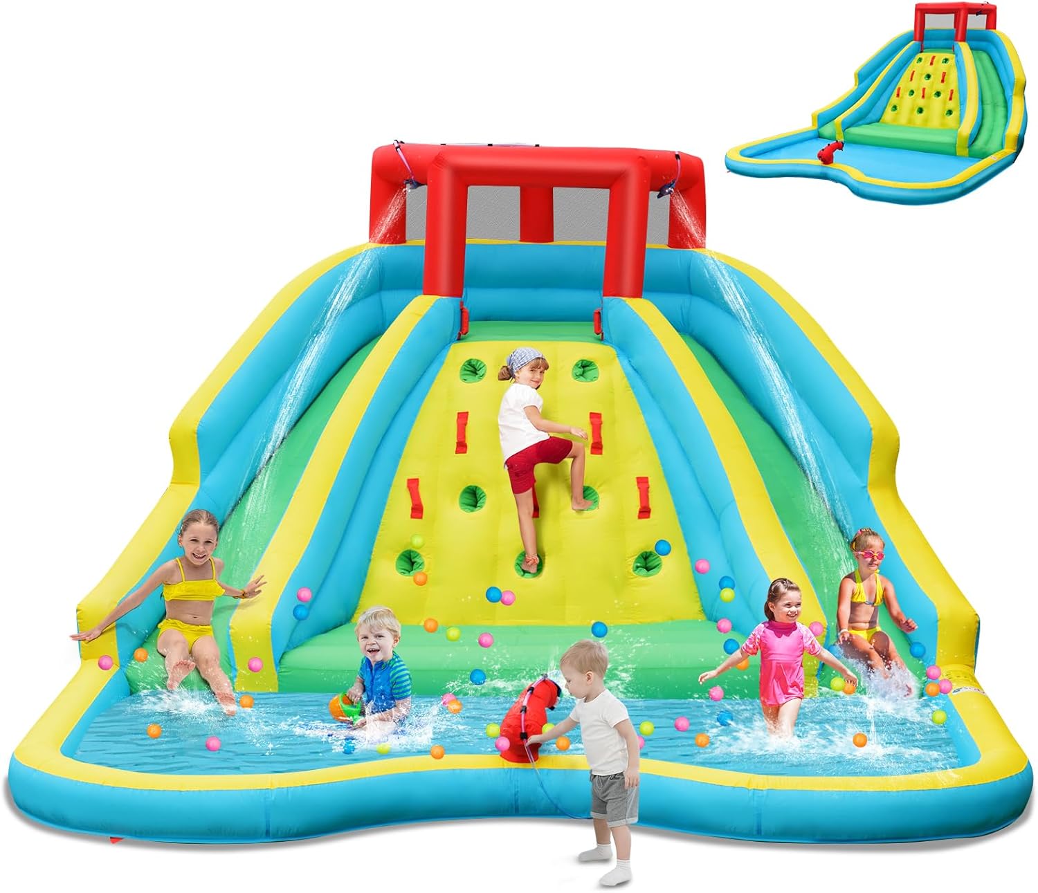 Giant Inflatable Water Slide f - Kids Outdoor Water Slide recension och pris