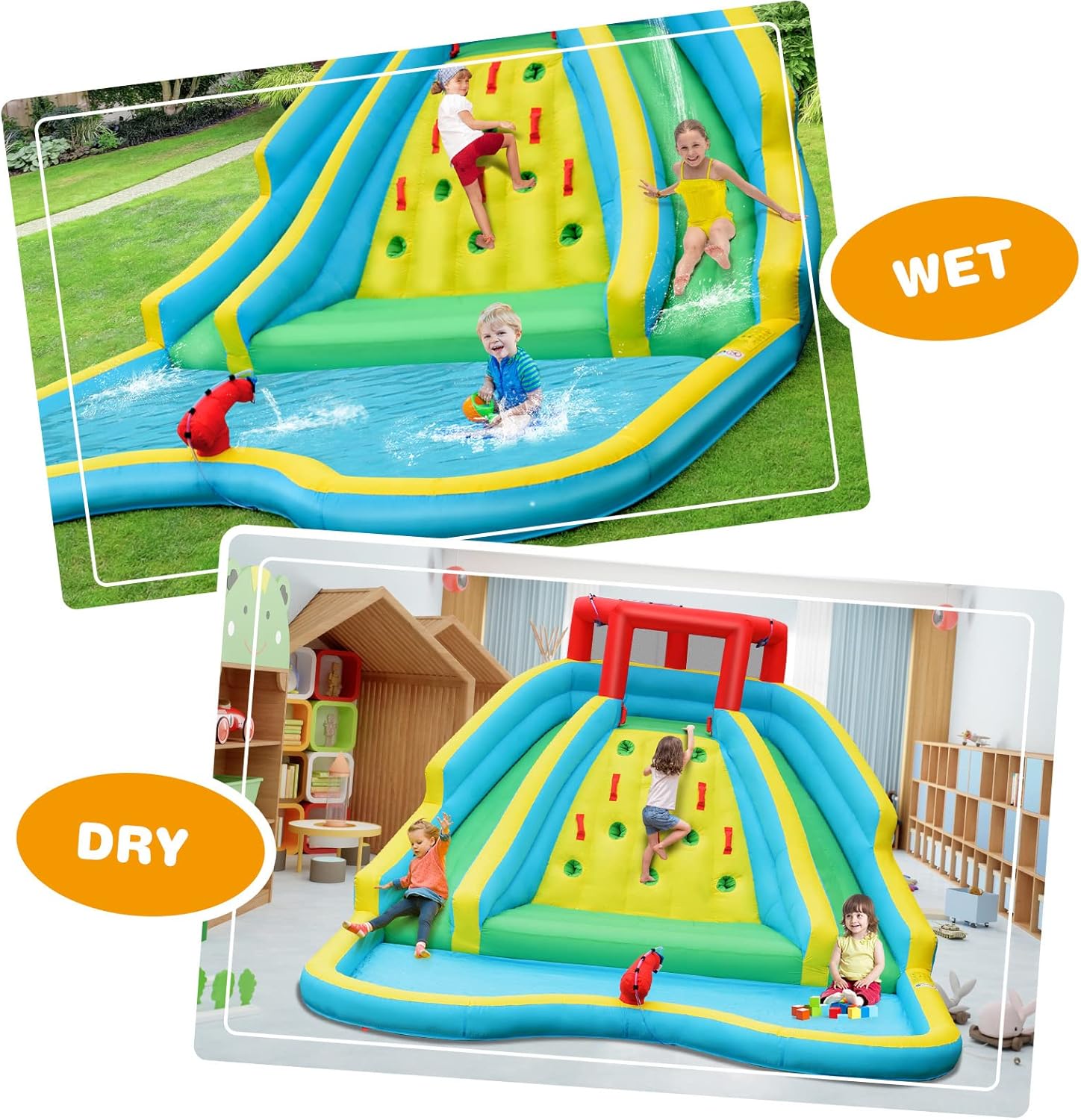 Giant Inflatable Water Slide f - Kids Outdoor Water Slide recension och pris