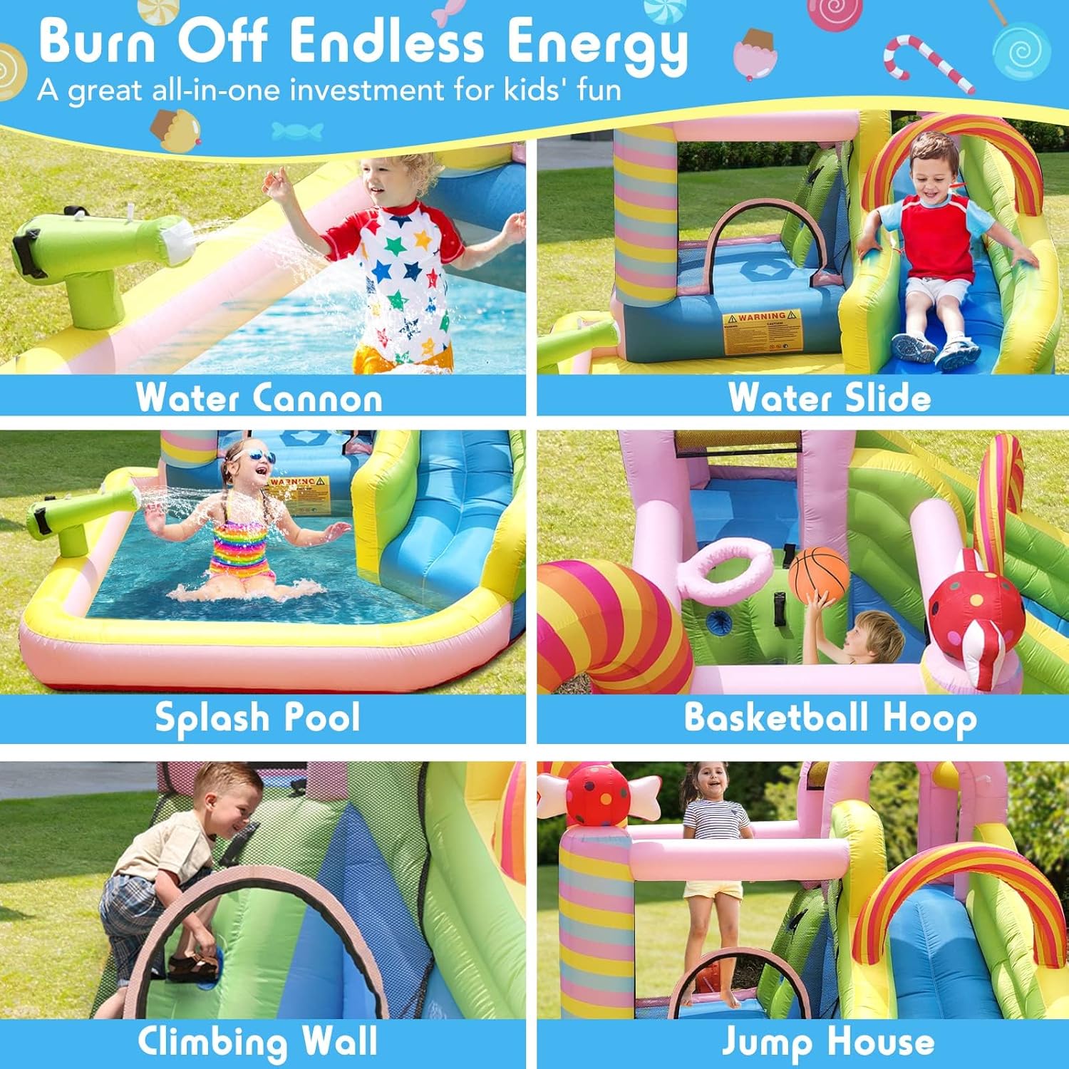 Kids Inflatable Water Slide Bo - Kids Outdoor Water Slide recension och pris