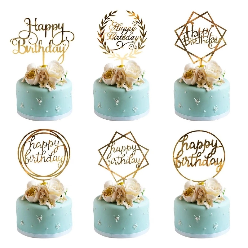 6pcs/Lot Gold Happy Birthday A - Kids Outdoor Merry Go Round recension och pris