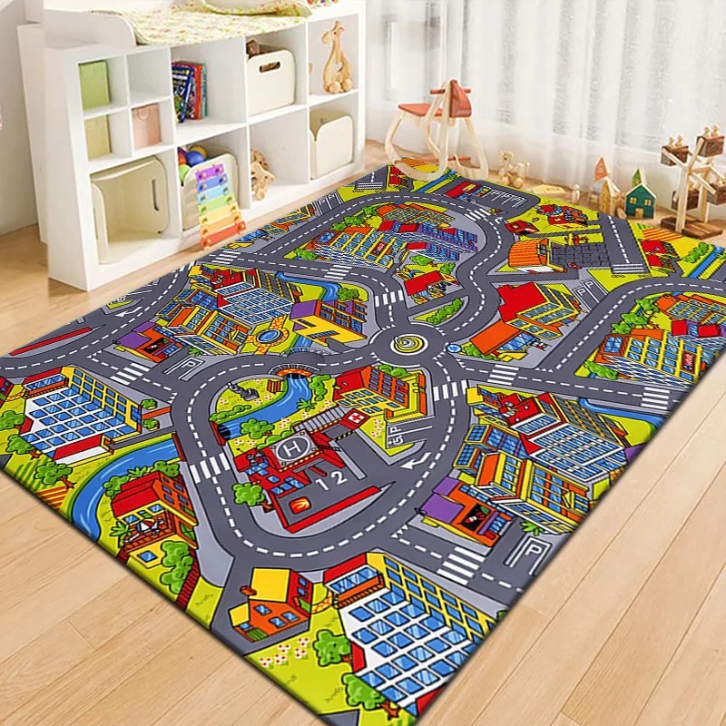 Colorful Kids City Map Play Ma - Kids Outdoor Play Area recension och pris