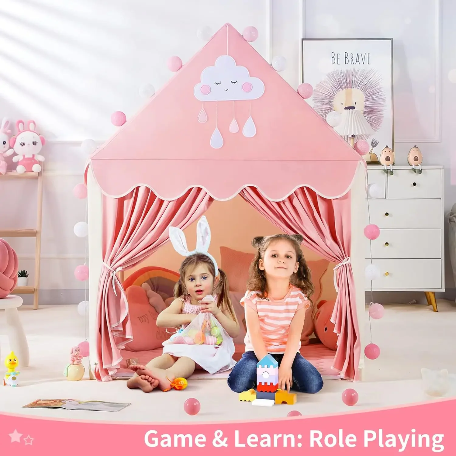 Children Play Tent Princess Ca - Kids Outdoor Play Tent recension och pris