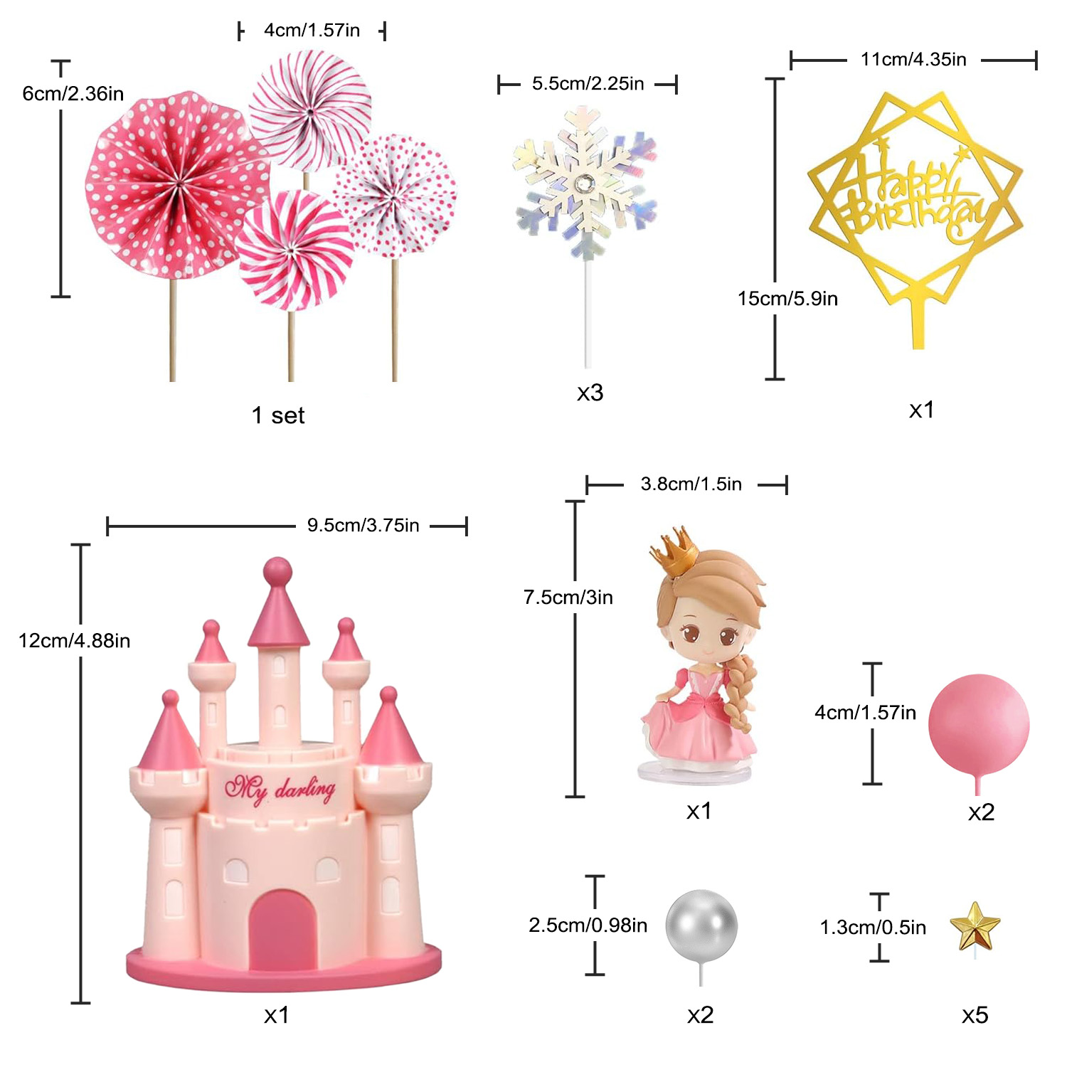 Princess Cake Topper Castle Ca - Kids Outdoor Merry Go Round recension och pris