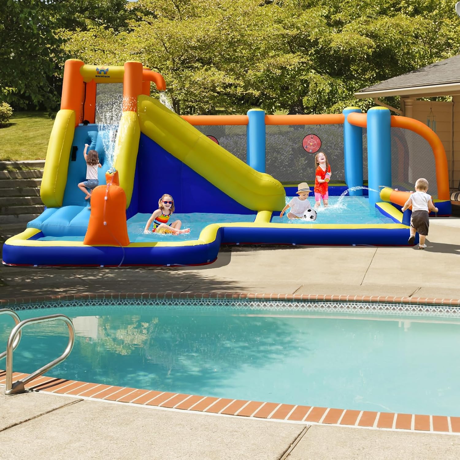 Giant Inflatable Water Slide B - Kids Outdoor Water Slide recension och pris
