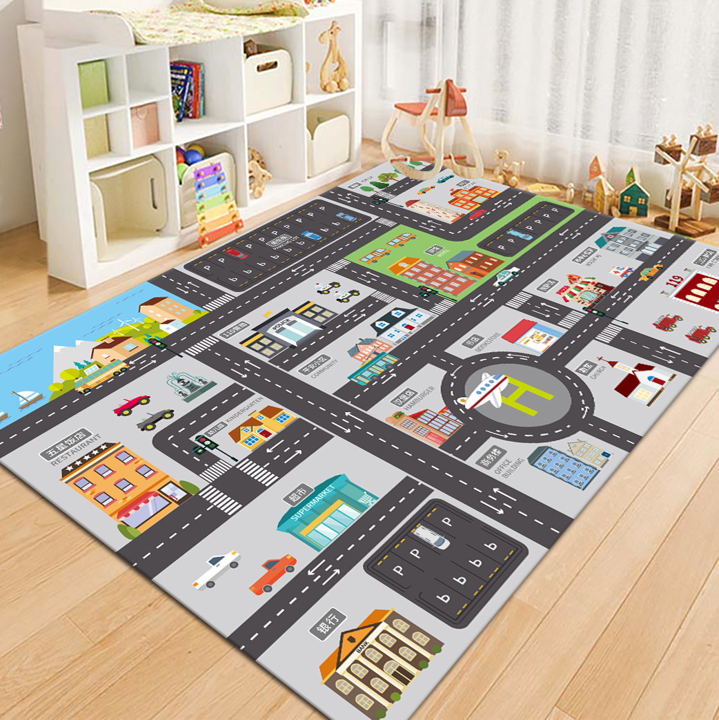 VIKAMA City Road Map Kids Play - Kids Outdoor Flooring recension och pris