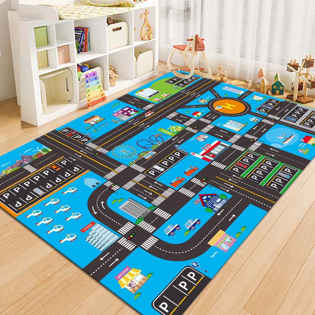 VIKAMA City Road Map Kids Play - Kids Outdoor Flooring recension och pris