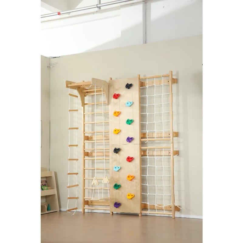 Indoor Monkey Bars Kids Wooden - Kids Outdoor Wooden Climbing Frame recension och pris