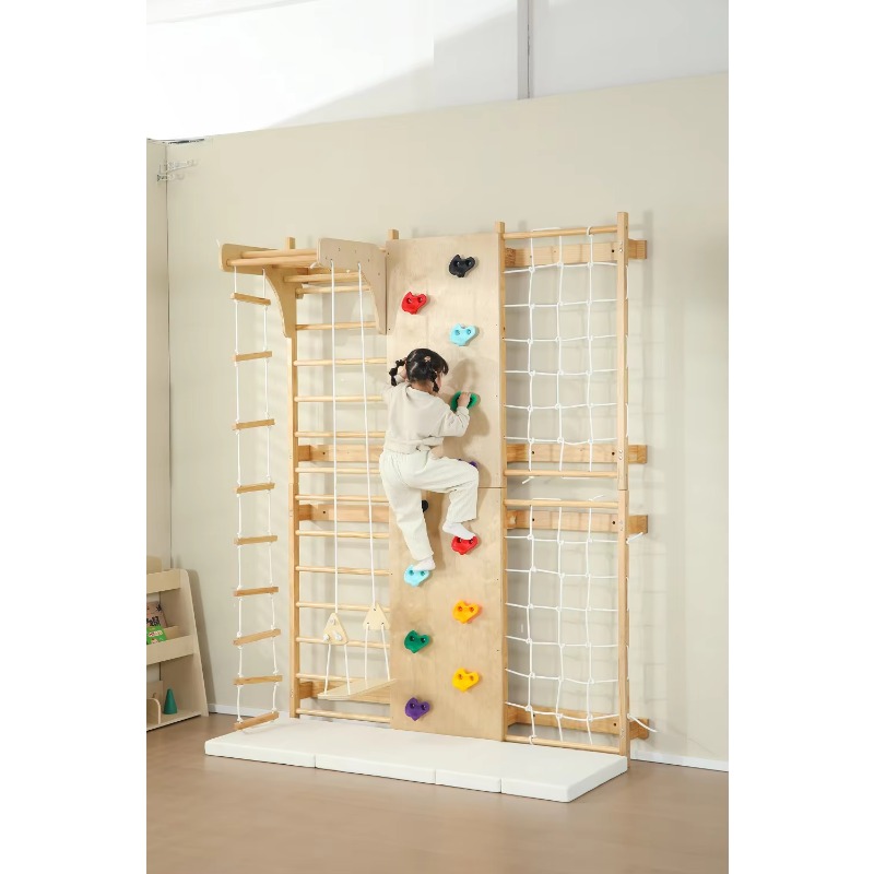 Indoor Monkey Bars Kids Wooden - Kids Outdoor Wooden Climbing Frame recension och pris