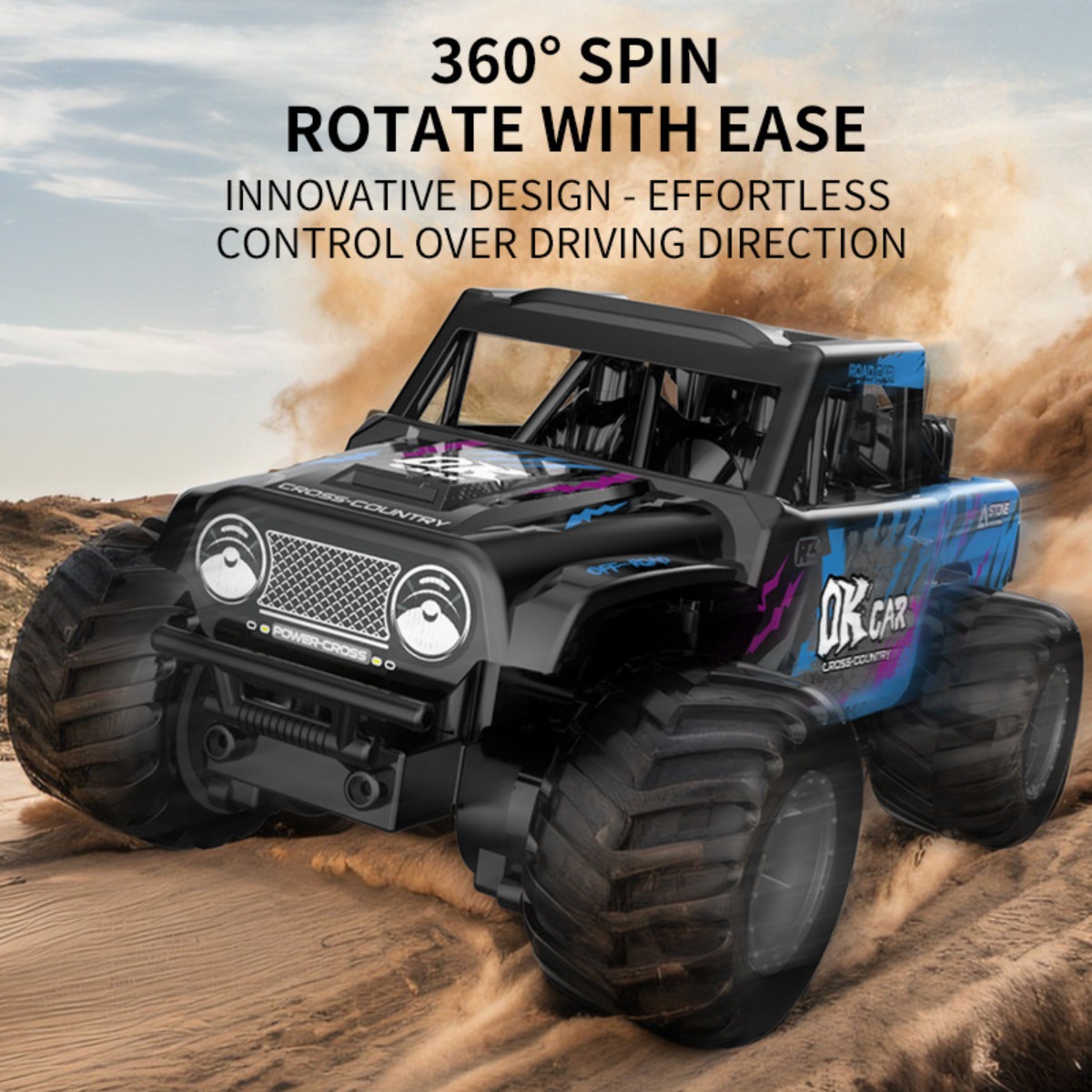 Amphibious RC Car 4WD Off-Road - Kids Outdoor Dirt Toys recension och pris