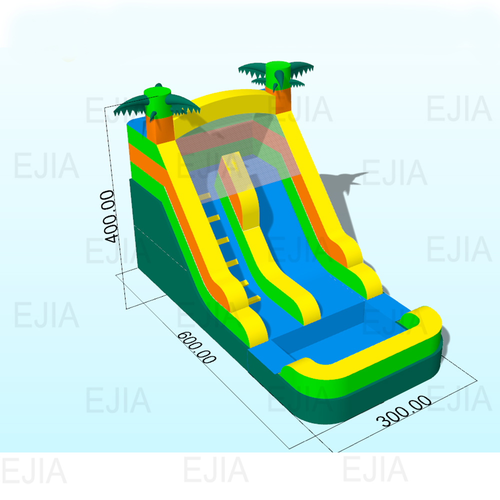 Backyard Inflatable Slides wit - Kids Outdoor Water Slide recension och pris