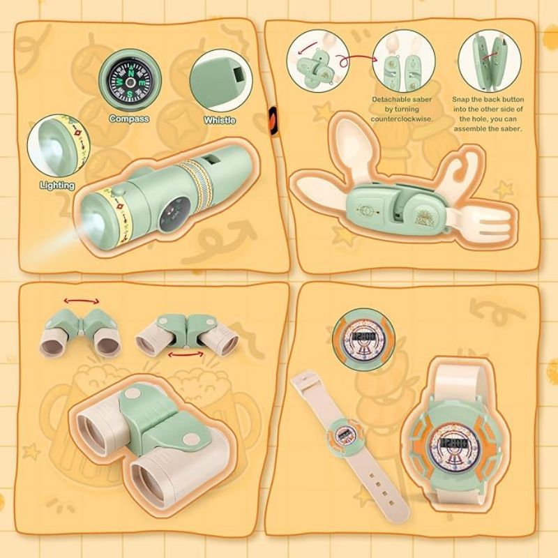 Kids Camping Set Toddler Toys  - Kids Outdoor Play Tent recension och pris