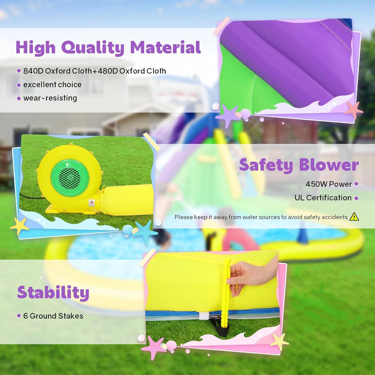 13x14FT Inflatable Bounce Hous - Play Kids Outdoor recension och pris