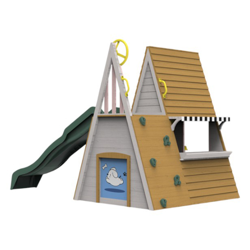 Kids Outdoor Playground Equipm - Kids Outdoor Wooden Climbing Frame recension och pris