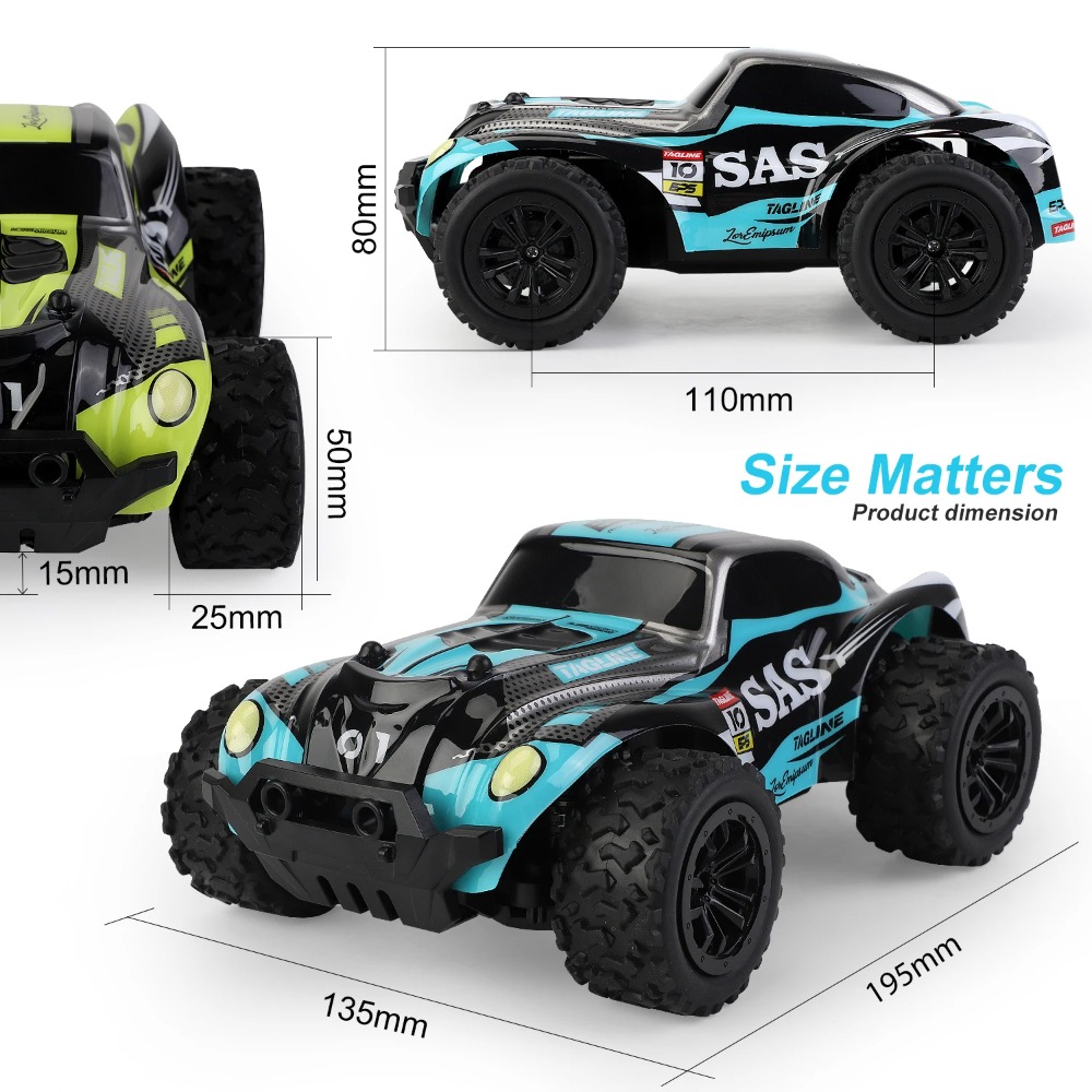 1:20 RC Pickup Monster Truck H - Kids Outdoor Dirt Toys recension och pris