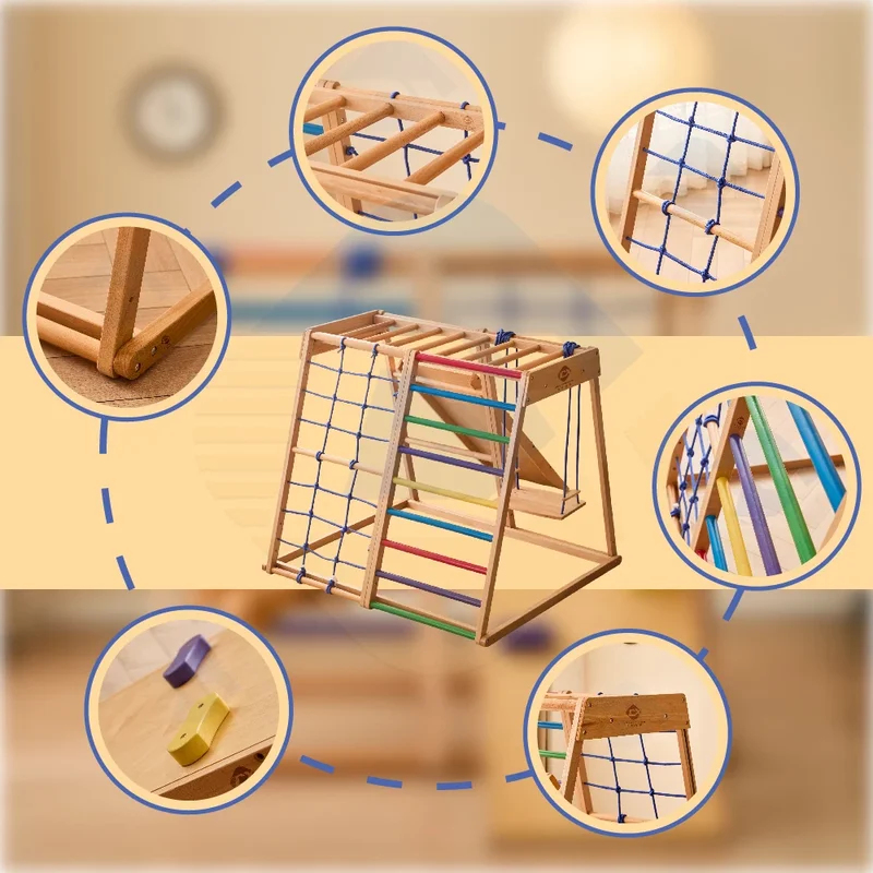 Wooden Climbing Frame Indoor P - Kids Outdoor Wooden Climbing Frame recension och pris