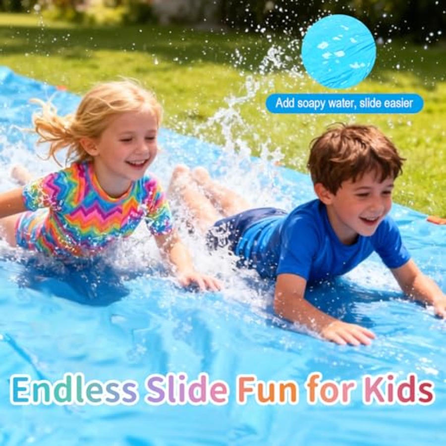Outdoor backyard summer party  - Kids Outdoor Water Slide recension och pris